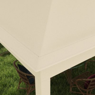 Tonnelle barnum automatique pop-up 3 x 3 m métal polyester imperméabilisé anti UV moustiquaires sac transport beige