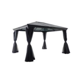 Tonnelle de jardin en aluminium Belize - 3 x 3,6 m - Hespéride