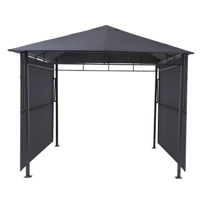 Tonnelle de jardin Omelya - L. 300 x l. 300 cm - Ardoise