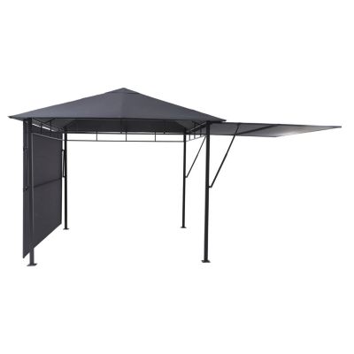 Tonnelle de jardin Omelya - L. 300 x l. 300 cm - Ardoise