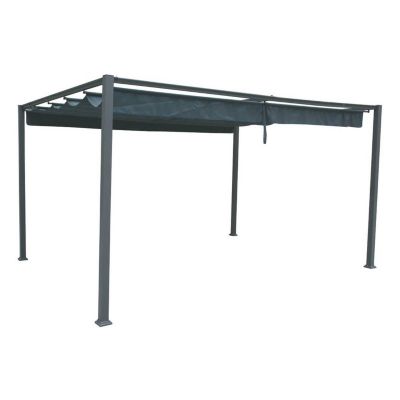 Tonnelle de jardin Palmeira - L. 400 x l. 300 cm - Ardoise