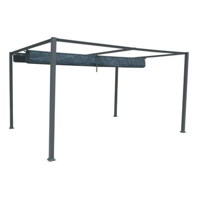 Tonnelle de jardin Palmeira - L. 400 x l. 300 cm - Ardoise