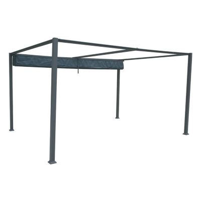 Tonnelle de jardin Palmeira - L. 400 x l. 300 cm - Ardoise