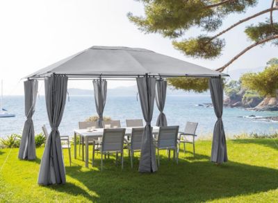 Tonnelle de jardin Santorini 3 x 4 m Ardoise - Hespéride