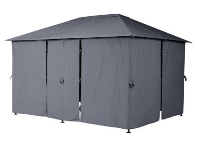 Tonnelle de jardin Santorini 3 x 4 m Ardoise - Hespéride