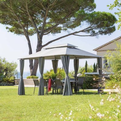 Tonnelle de jardin Thira - L. 4 x l. 3 m