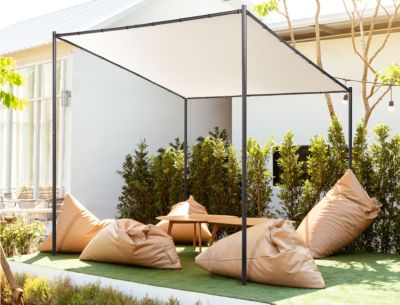 Tonnelle de jardin VIMINO 282 cm 294 cm Métal Beige