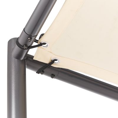 Tonnelle de jardin VIMINO 282 cm 294 cm Métal Beige
