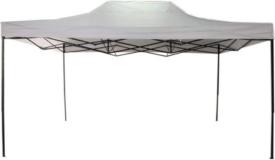 Tonnelle Pliant Blanc Métal Polyester Terrasse Jardin 3x4,5 m Rebecca Mobili