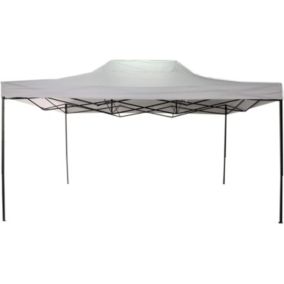 Tonnelle Pliant Blanc Métal Polyester Terrasse Jardin 3x4,5 m Rebecca Mobili