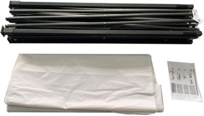 Tonnelle Pliant Blanc Métal Polyester Terrasse Jardin 3x4,5 m Rebecca Mobili