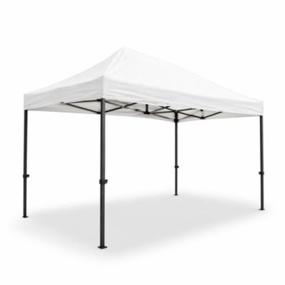 Tonnelle pliante pro 3 x 4,5 M blanche et grise barnum pour jardin reception marche