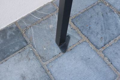 Tonnelle pour barbecue acier et toit polyester Solys 1,80 x 1,30 m