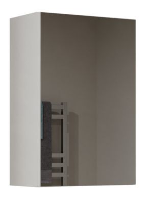 TONNI - Armoire de toilette murale 1 porte - Meuble SDB avec miroir - Dimensions 40x22x60 cm - Rangement Salle de bain