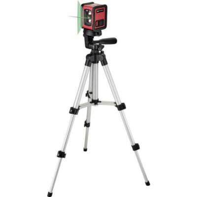 TOOLCRAFT CL12-G Laser en croix autonivelant avec trépied 65 cm, laser vert 12 m