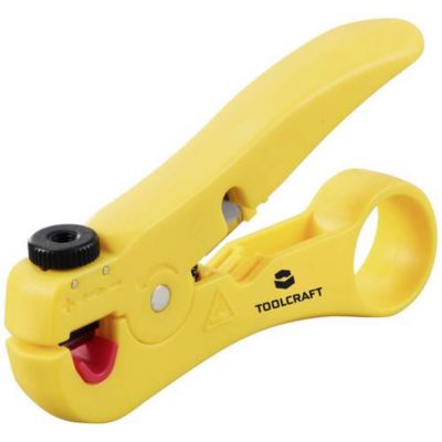 TOOLCRAFT Dénudeur de câble universel TO-9627696 pour câbles UTP/STP 3,5-9 mm, lame SK5, poignée ergonomique