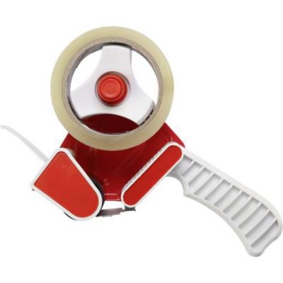 TOOLCRAFT Dévidoir ruban adhésif rouge et blanc, compact pour rouleaux ...