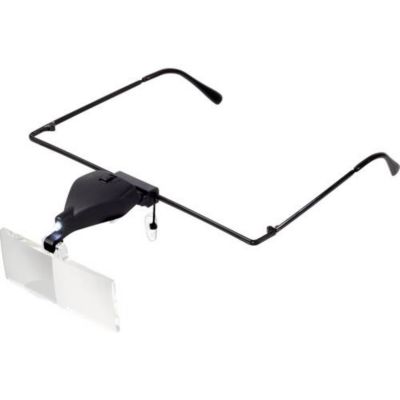 TOOLCRAFT TO-5137812 Lunettes-loupe LED avec 3 lentilles interchangeables pour travaux de précision