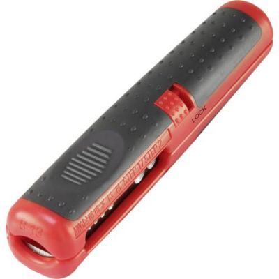 TOOLCRAFT TO-6586974 Dénudeur de câble pliable pour câbles ronds RG6/RG59, compact 123 mm