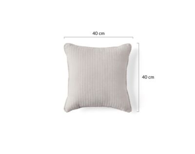 Topaze - coussin - en velours côtelé plat - 40x40 cm - Best Mobilier