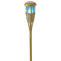 Torche LED solaire BLOOMA Tiki bleu