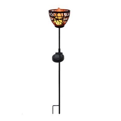 Torche solaire en métal BLOSSOM Noir Métal H84.5CM