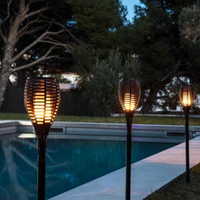 Achat Lot De 2 Mini Torches Solaires LED MINI MAITY SUN H70cm En Gros - 6