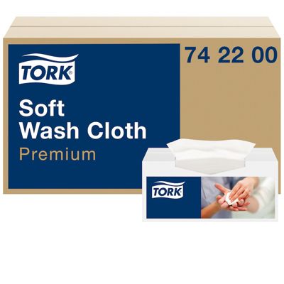 Tork Carré de soins doux blanc, distribution feuille-à-feuille, Premium, hygiénique, 1 x 135 carrés, 742200