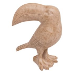 Toucan en résine H30cm beige - Atmosphera