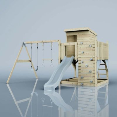 Tour de jeux PolarPlay Björn Aire de jeux portique bois avec balançoire ...