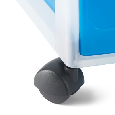 Tour en plastique 8 tiroirs Kontor multicolore H. 68 x L. 36,5 x P. 26 cm