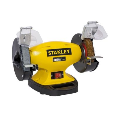 Touret à meuler 330W Meule et Brosse Diam150mm Base en fonte STANLEY