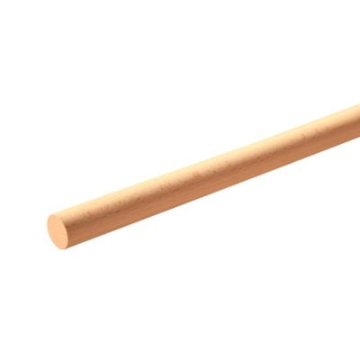 Tourillon en bois d'hêtre lisse diamètre 10 mm L.1 m