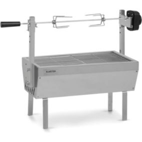 Tourne-Broche Electrique 2 en 1 : Rotisserie et Grill - Pour Mechoui, Cochon de Lait - Avec 2 Broches Incluses