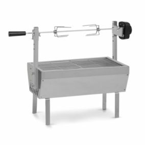 Tourne Broche Electrique 2 en 1 Rotisserie et Grille de Barbecue avec 2 Broches