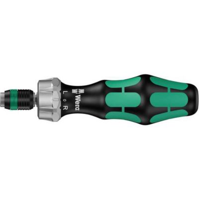 Tournevis à cliquet Wera 816 RA 1/4" Rapidaptor, manche Kraftform Plus, magnétique, 50 Nm