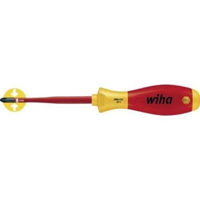 Tournevis cruciforme PH2 SoftFinish-slimFix VDE 1000 V longueur 218 mm modèle 35394