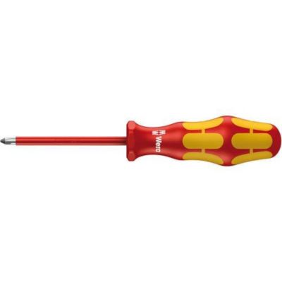 Tournevis cruciforme VDE PH 0 80 mm, manche Kraftform multicomposants 161 mm