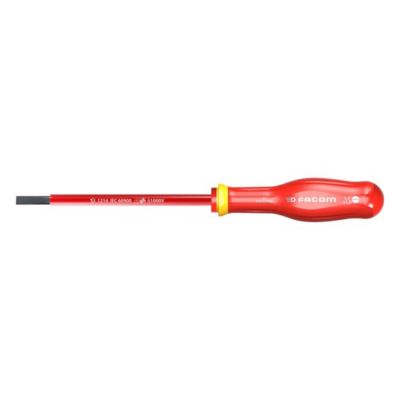 Tournevis isolé 1000 V fente 5,5x125 mm - lame fraisée 5,5 mm ...