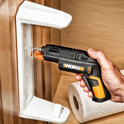 Tournevis électrique 4V WORX - WX255 (barillet d'embouts interchangeables, 5 embouts et 1 foret, compact et léger)