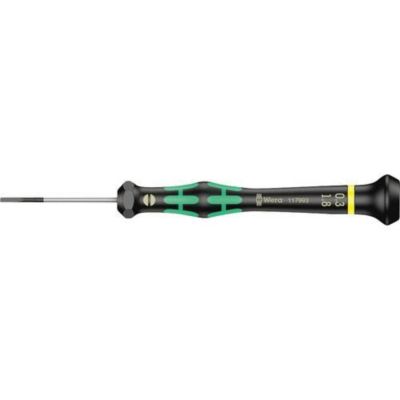 Tournevis plat de précision 0,3 x 1,8 mm Wera 2035 - lame 40 mm, manche composite 97 mm