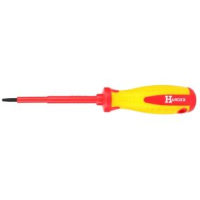 Tournevis plat isolé 1000 V 3 x 80 mm longueur totale 160 mm - HANGER - 132010