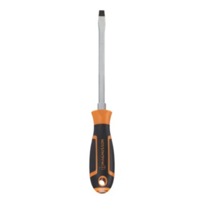 Tournevis plat Magnusson 150 x 8mm noir et orange