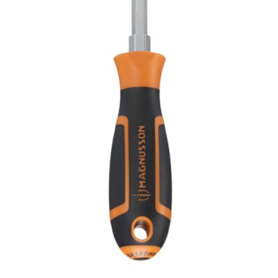 Tournevis plat Magnusson 150 x 8mm noir et orange