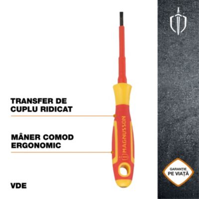 Tournevis plat VDE Magnusson 75 x 3,5 mm