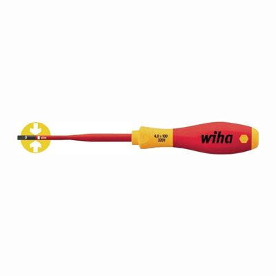 Tournevis plat VDE Wiha slimFix 3201 35391 5,5 mm x 125 mm - isolé 1000 V
