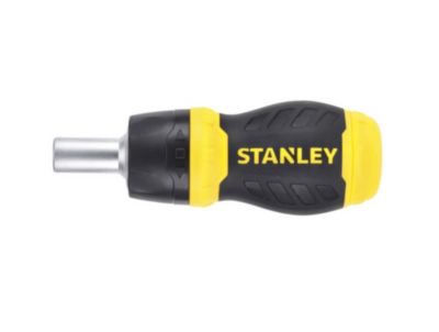 Tournevis porte-embout boule bi-matière Stanley + 5 embouts