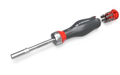 Tournevis porte-embouts à cliquet Facom Protwist + 15 embouts