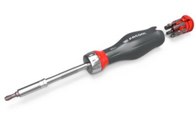 Tournevis porte-embouts à cliquet Facom Protwist + 15 embouts