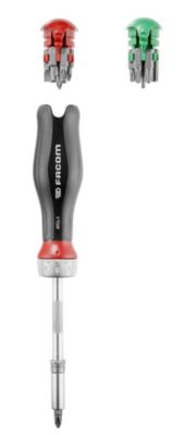 Tournevis porte-embouts à cliquet Facom Protwist + 15 embouts
